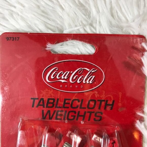 Set of 4 Vintage Coca-Cola Coke Bottle Tablecloth Weights - Picture 4 of 6